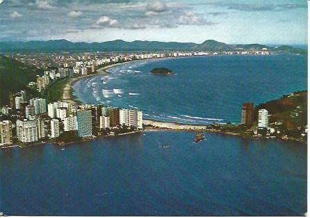POSTAL A1759: Vista aerea de Santos, Brasil