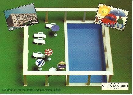 POSTAL A1743: Publicidad de Edificio Villa Madrid
