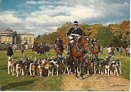 POSTAL A1574: Depart de Chasse a courre