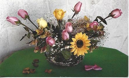 POSTAL A1575: Adorno floral de Floriarte de La Habana