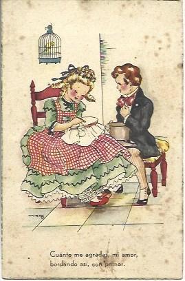 POSTAL A1578: Cuanto me agradas mi amor