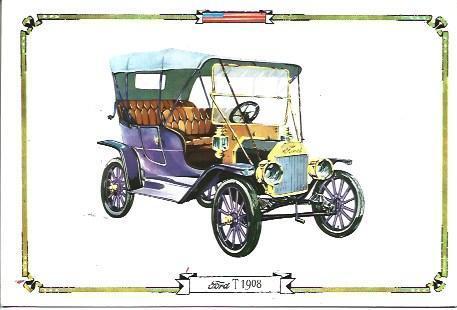 POSTAL A1529: Ford T de 1908
