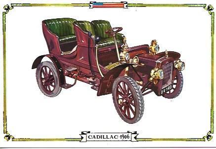 POSTAL A1542: Cadillac de 1906