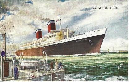 POSTAL A1627: New SS United States