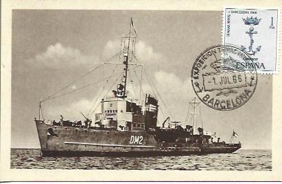 POSTAL A1634: Museo Naval de Madrid, el Nervion
