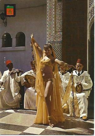 POSTAL A1602: Bailarina en Casablanca