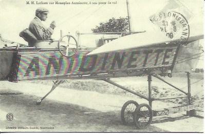 POSTAL A1605: M. H. Lathan en Antoinette