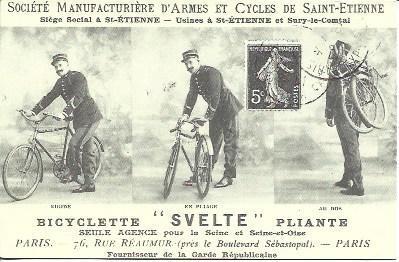 POSTAL A1611: Bicicleta Svelte
