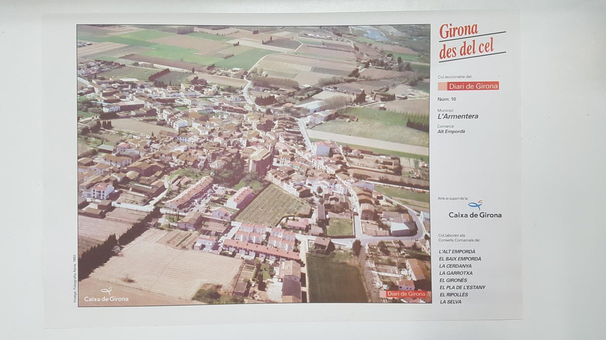 Lamina num 10 Girona des del cel: Municipi L'Armentera (Comarca Alt Empordà - Girona)