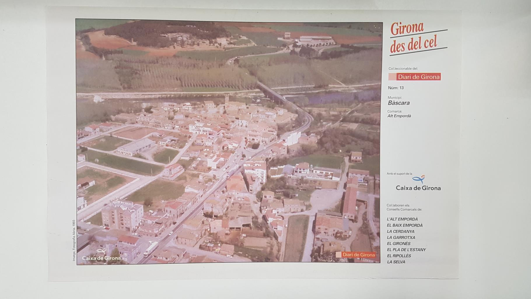 Lamina num 13 Girona des del cel: Municipi Bàscara (Comarca Alt Empordà - Girona)