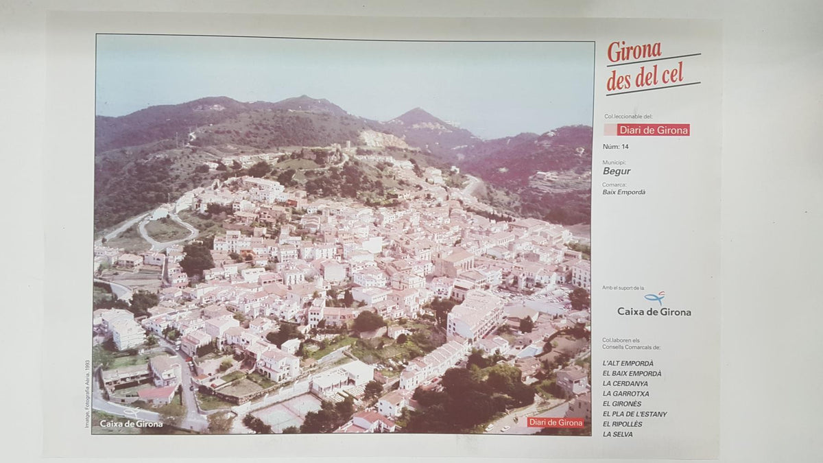 Lamina num 14 Girona des del cel: Municipi Begur (Comarca Baix Empordà - Girona)