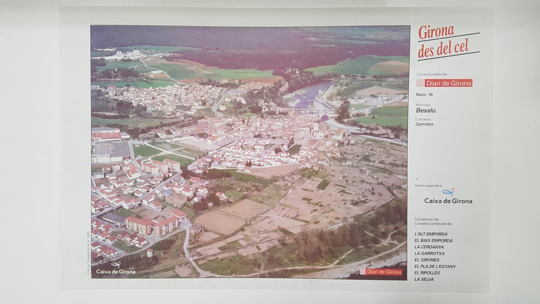 Lamina num 16 Girona des del cel: Municipi Besalú (Comarca Garrotxa - Girona)