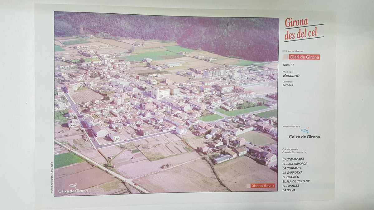 Lamina num 17 Girona des del cel: Municipi Bescanó (Comarca Gironès - Girona)
