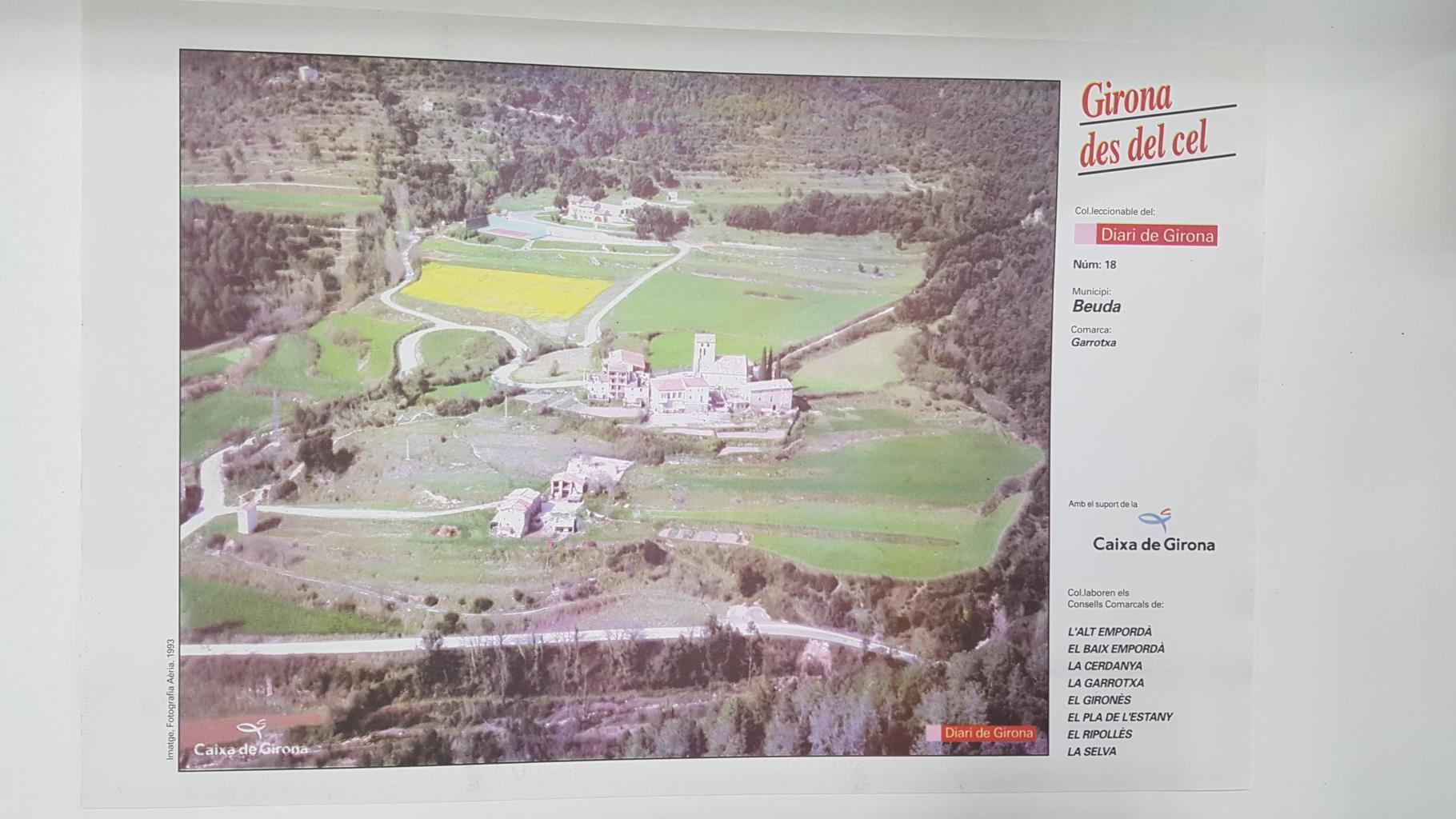 Lamina num 18 Girona des del cel: Municipi Beuda (Comarca Garrotxa - Girona)