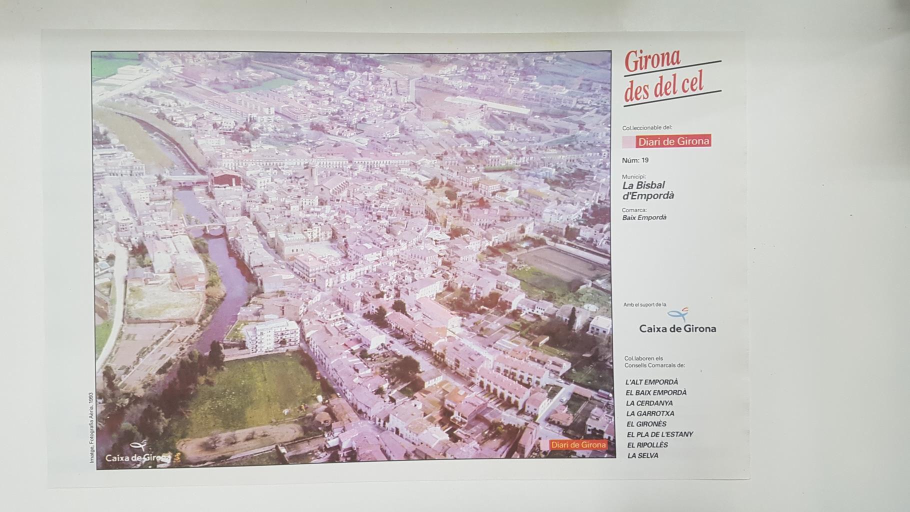 Lamina num 19 Girona des del cel: Municipi La Bisbal d'Empordà (Comarca Garrotxa - Girona)