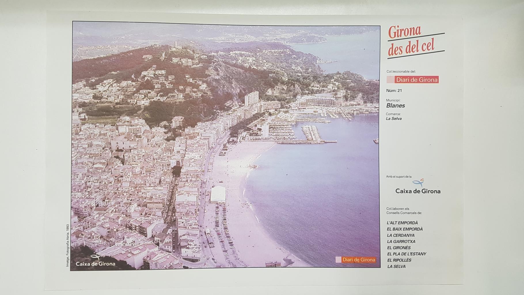 Lamina num 21 Girona des del cel: Municipi Blanes (Comarca La Selva - Girona)
