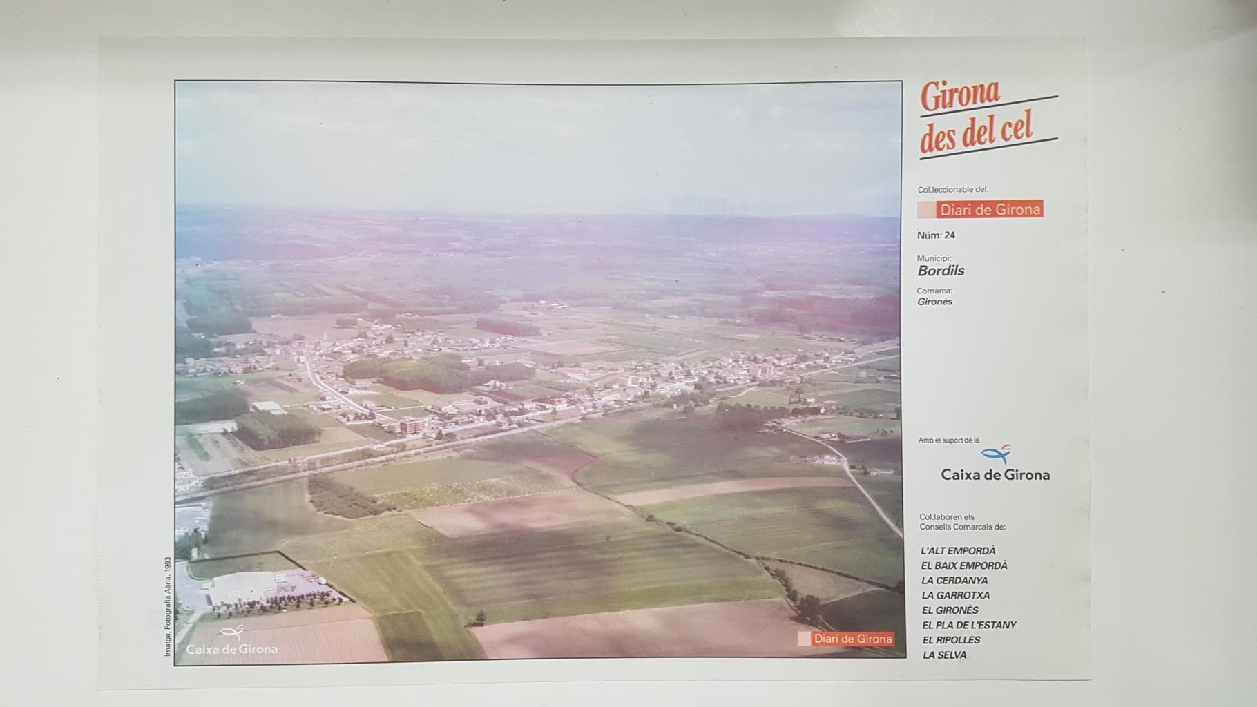 Lamina num 24 Girona des del cel: Municipi Bordils (Comarca Gironès - Girona)