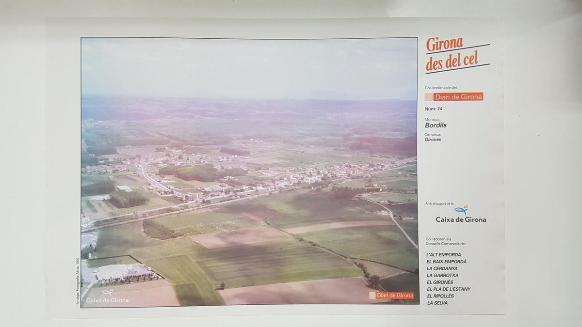 Lamina num 24 Girona des del cel: Municipi Bordils (Comarca Gironès - Girona)