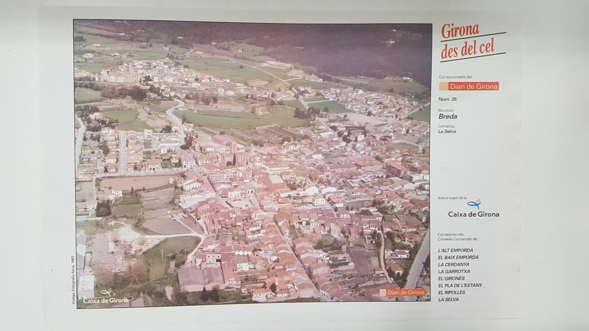 Lamina num 26 Girona des del cel: Municipi Breda (Comarca La Selva - Girona)