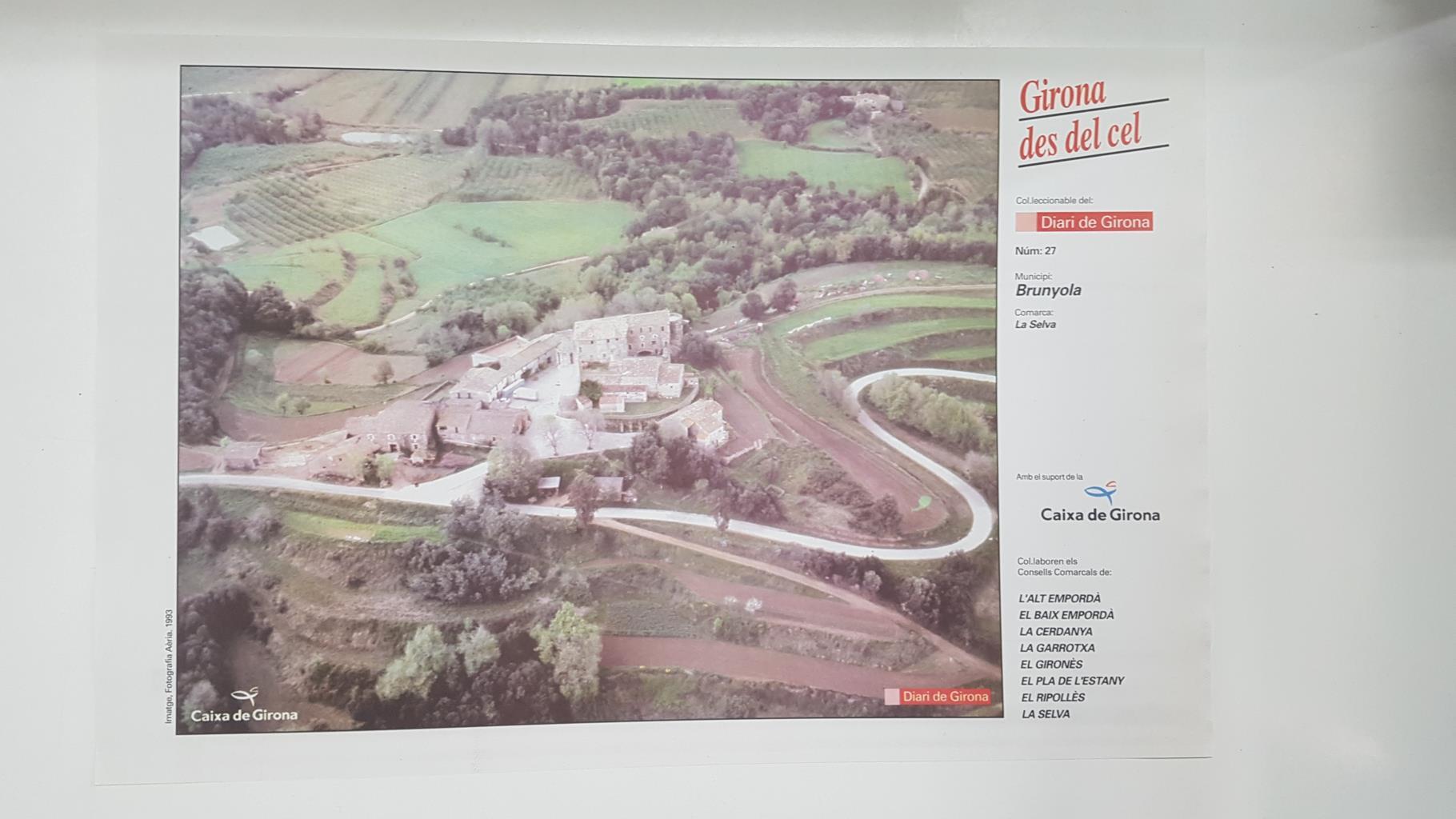 Lamina num 27 Girona des del cel: Municipi Brunyola (Comarca La Selva - Girona)