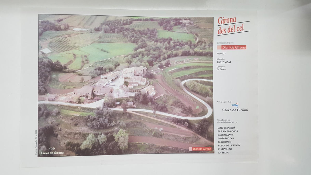 Lamina num 27 Girona des del cel: Municipi Brunyola (Comarca La Selva - Girona)