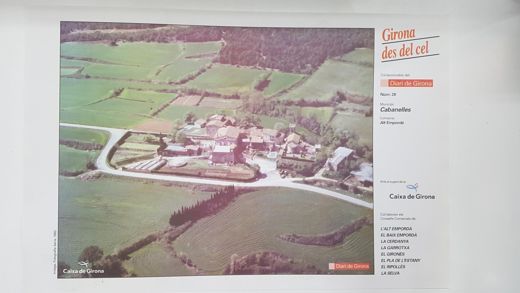 Lamina num 28 Girona des del cel: Municipi Cabanelles (Comarca Alt Empordà - Girona)