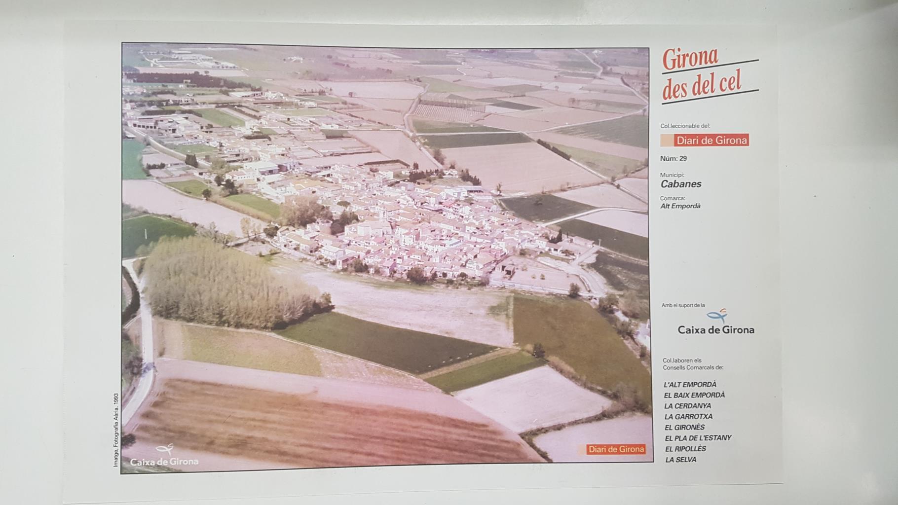 Lamina num 29 Girona des del cel: Municipi Cabanes (Comarca Alt Empordà - Girona)