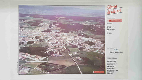Lamina num 31 Girona des del cel: Municipi Caldes de Malavella (Comarca La Selva - Girona)