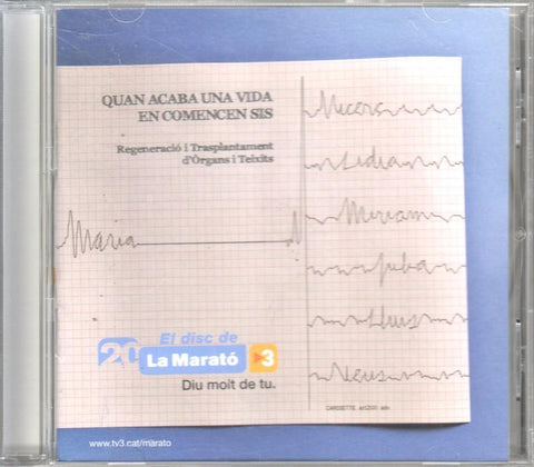 CD Musica: La Marató - Quan acaba una vida en començen sis (2011)