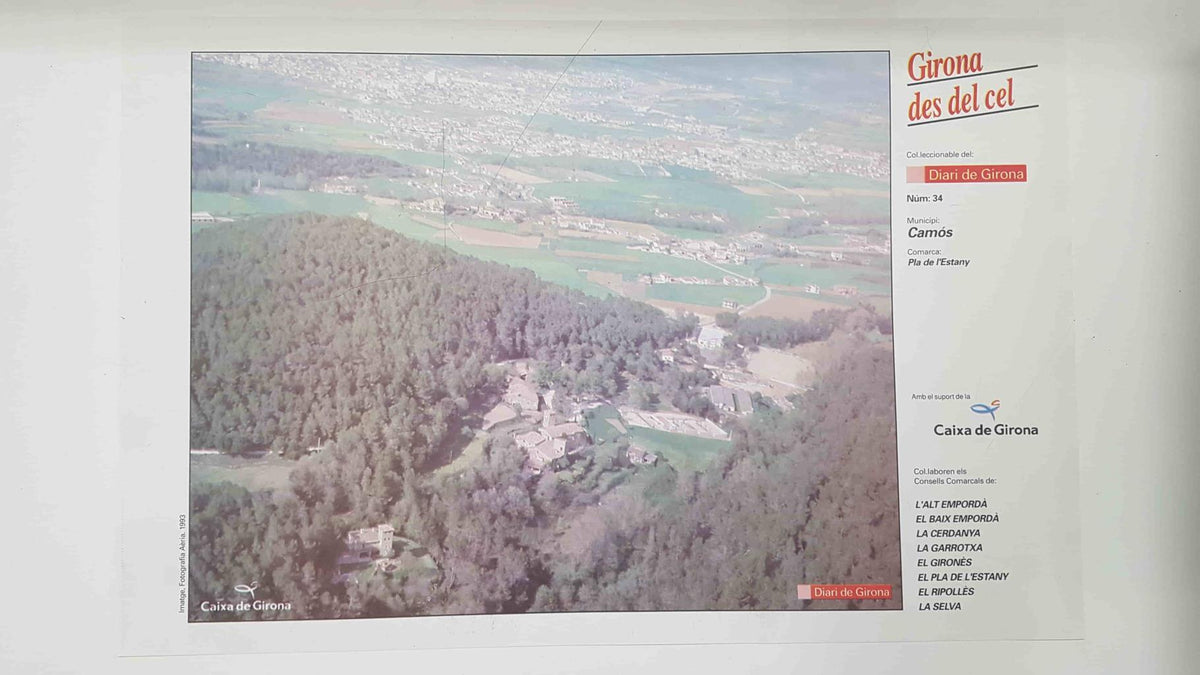 Lamina num 34 Girona des del cel: Municipi Camós (Comarca Pla de l'Estany - Girona)