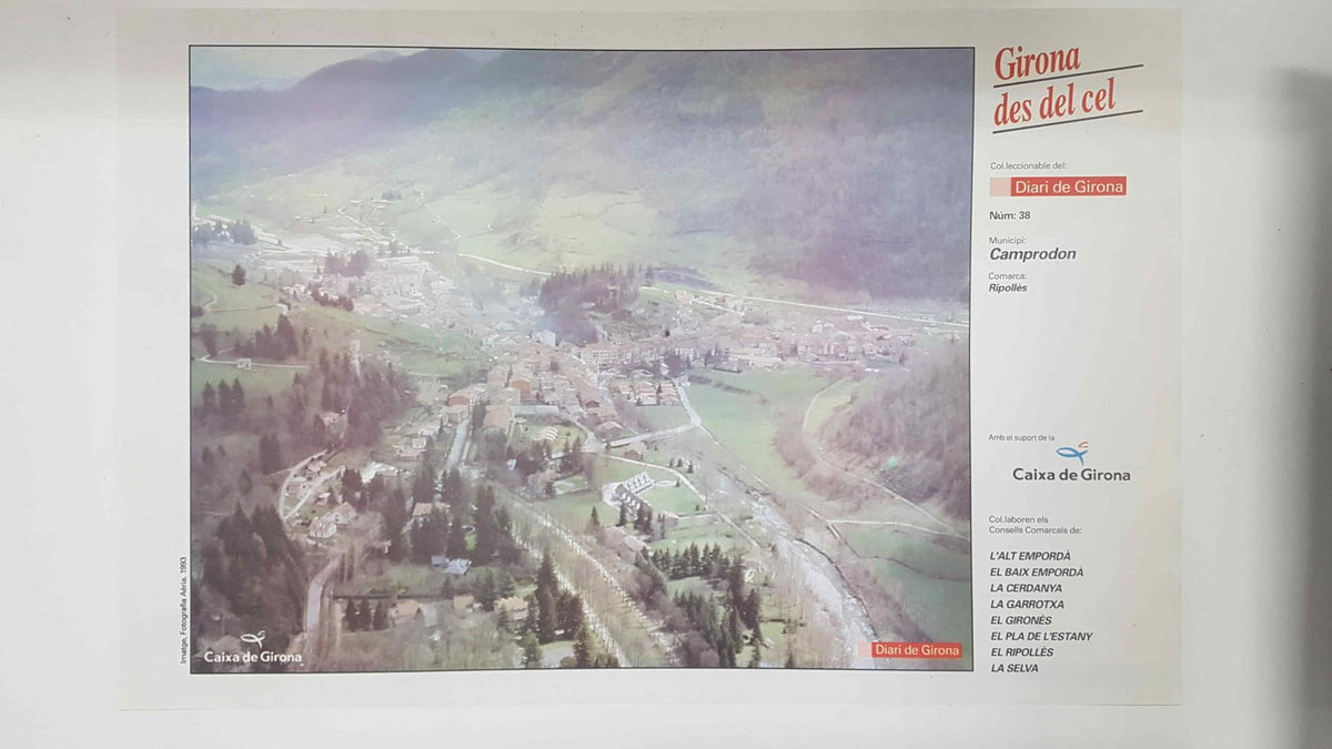 Lamina num 38 Girona des del cel: Municipi Camprodon (Comarca Ripollès - Girona)