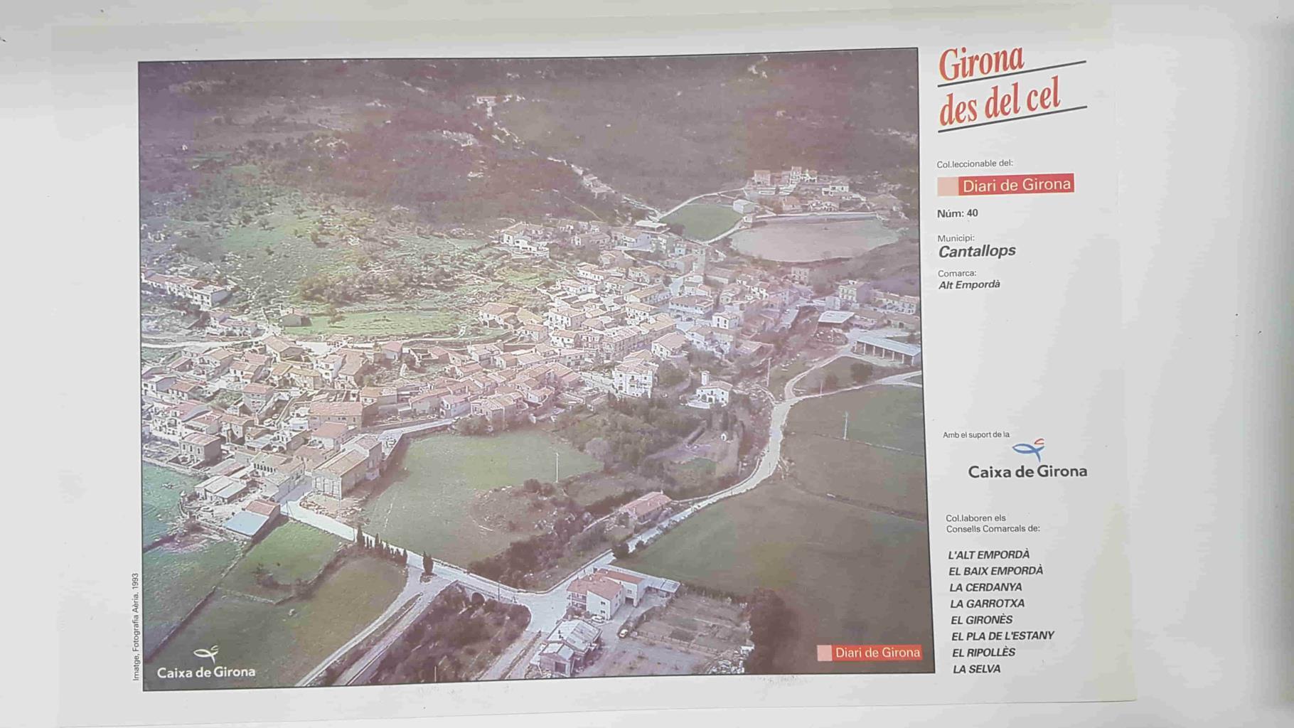 Lamina num 40 Girona des del cel: Municipi Cantallops (Comarca Alt Empordà - Girona)