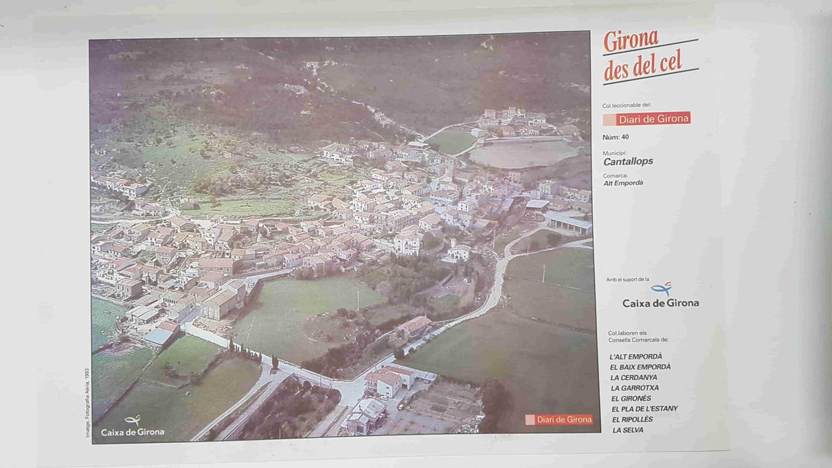 Lamina num 40 Girona des del cel: Municipi Cantallops (Comarca Alt Empordà - Girona)