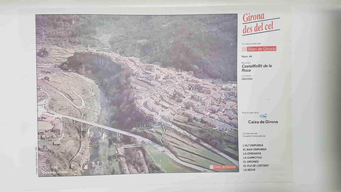 Lamina num 44 Girona des del cel: Municipi Castellfollit de la Roca (Comarca Garrotxa - Girona)