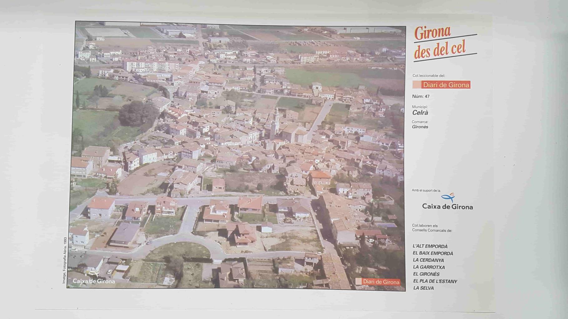 Lamina num 47 Girona des del cel: Municipi Celrà (Comarca Gironès - Girona)