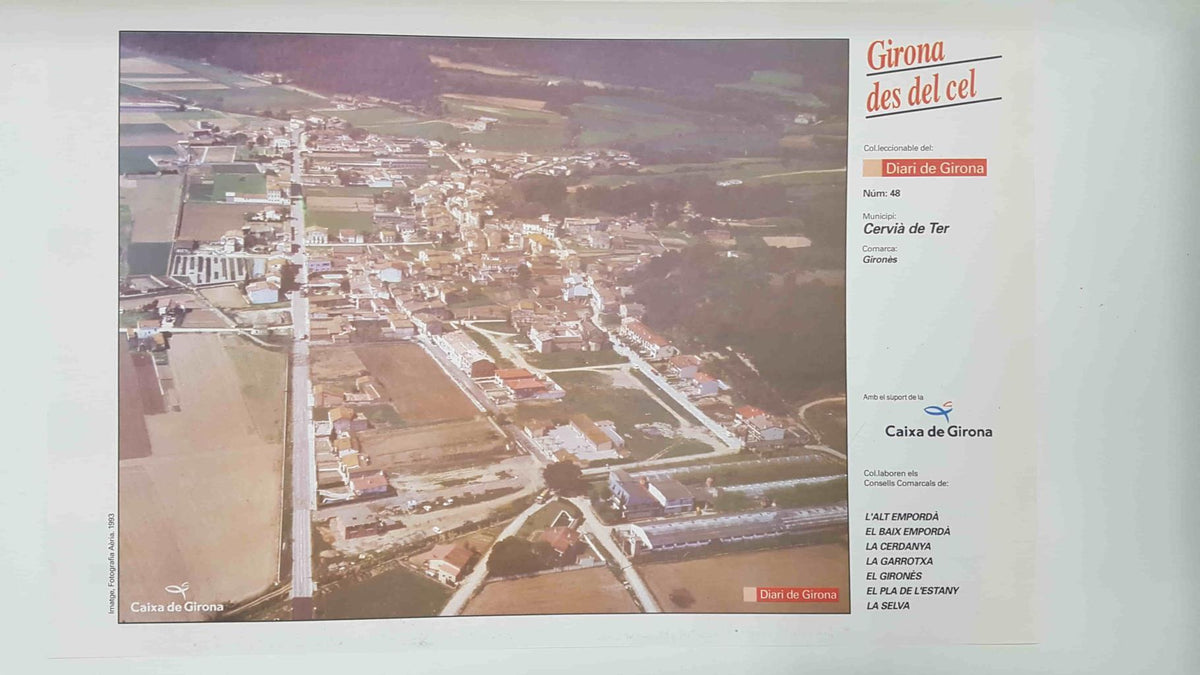 Lamina num 48 Girona des del cel: Municipi Cervià de Ter (Comarca Gironès - Girona)