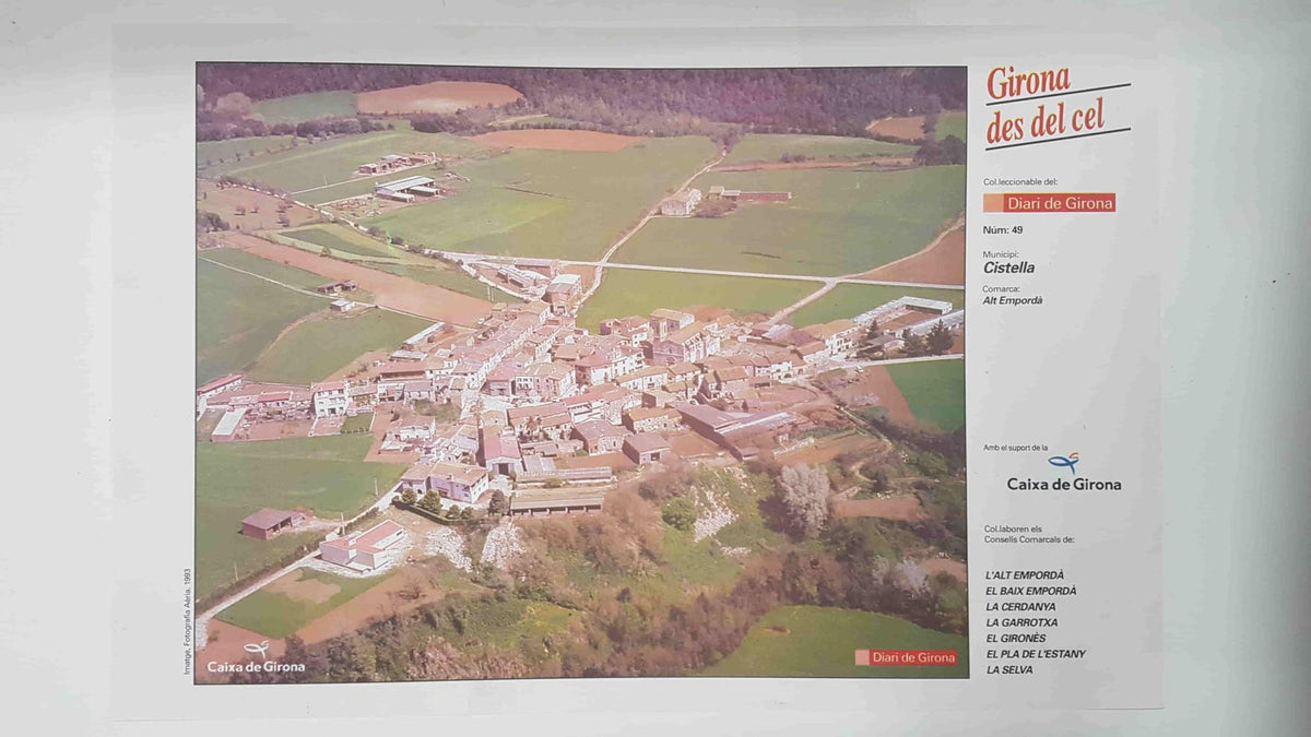 Lamina num 49 Girona des del cel: Municipi Cistella (Comarca Alt Empordà - Girona)