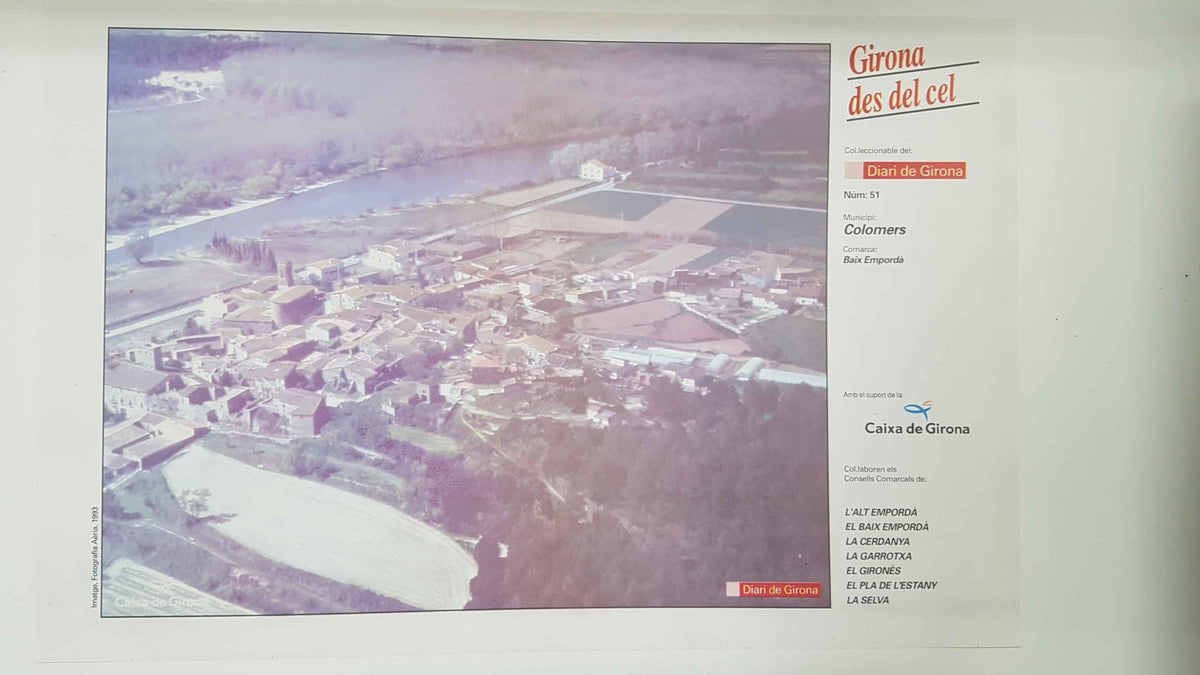 Lamina num 51 Girona des del cel: Municipi Colomers (Comarca Baix Empordà - Girona)