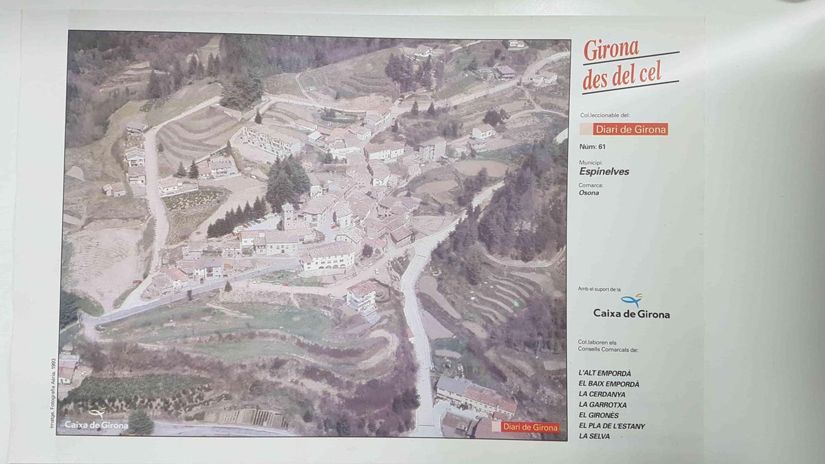 Lamina num 61 Girona des del cel: Municipi Espinelves (Comarca Osona - Girona)