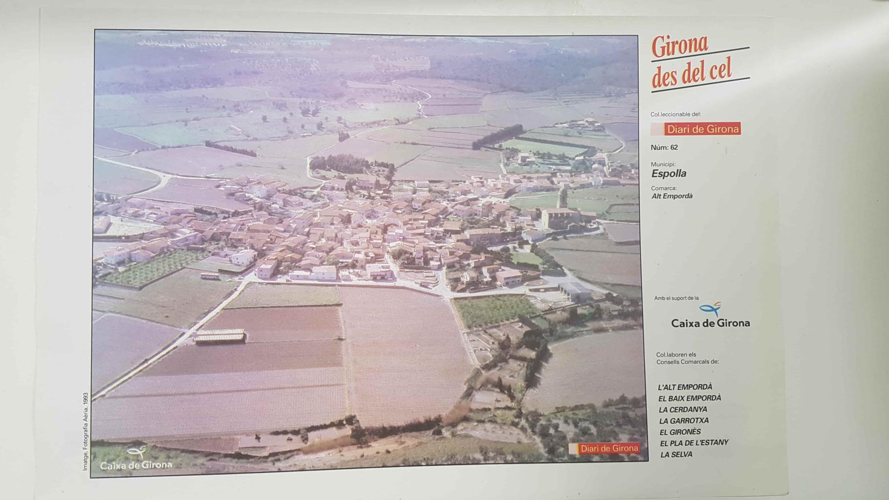 Lamina num 62 Girona des del cel: Municipi Espolla (Comarca Alt Empordà - Girona)