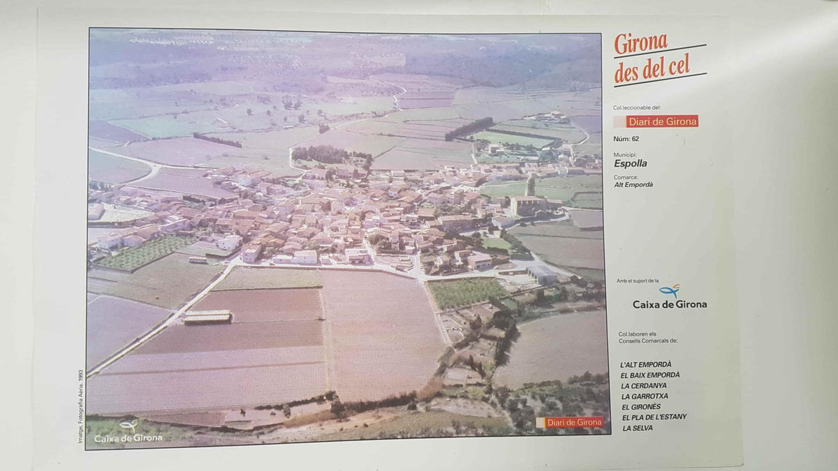 Lamina num 62 Girona des del cel: Municipi Espolla (Comarca Alt Empordà - Girona)