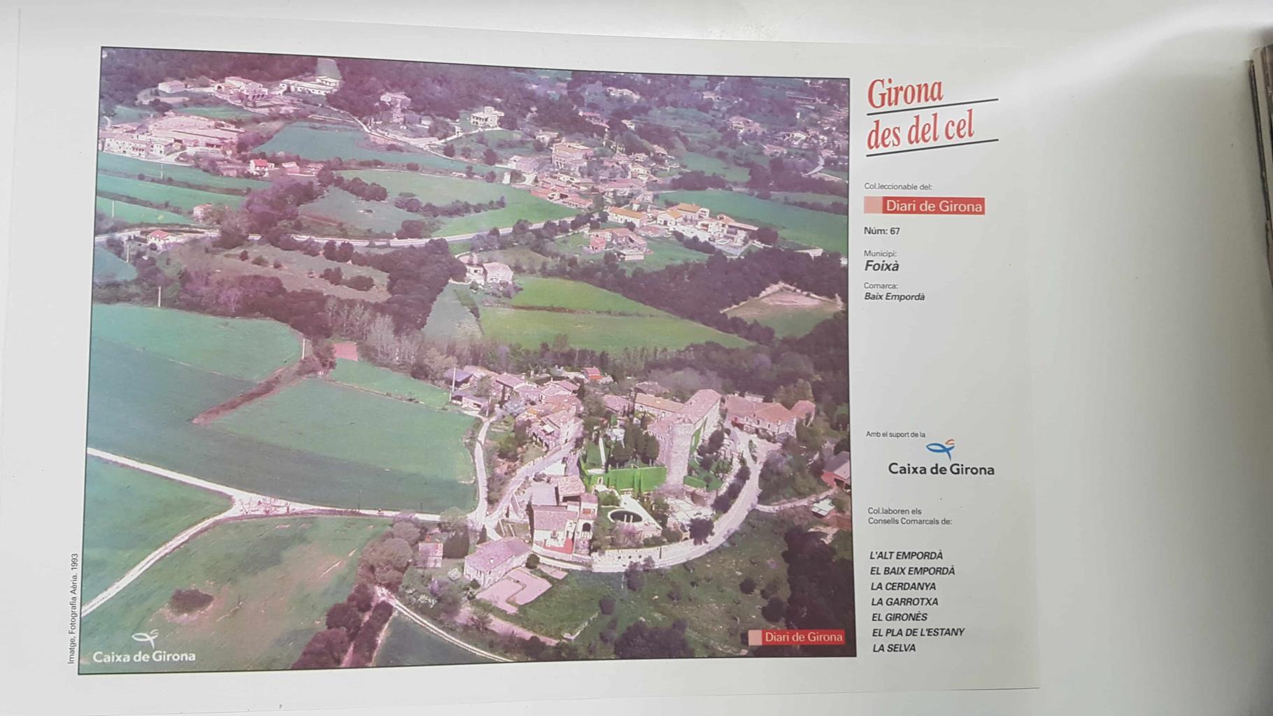 Lamina num 67 Girona des del cel: Municipi Foixà (Comarca Baix Empordà - Girona)