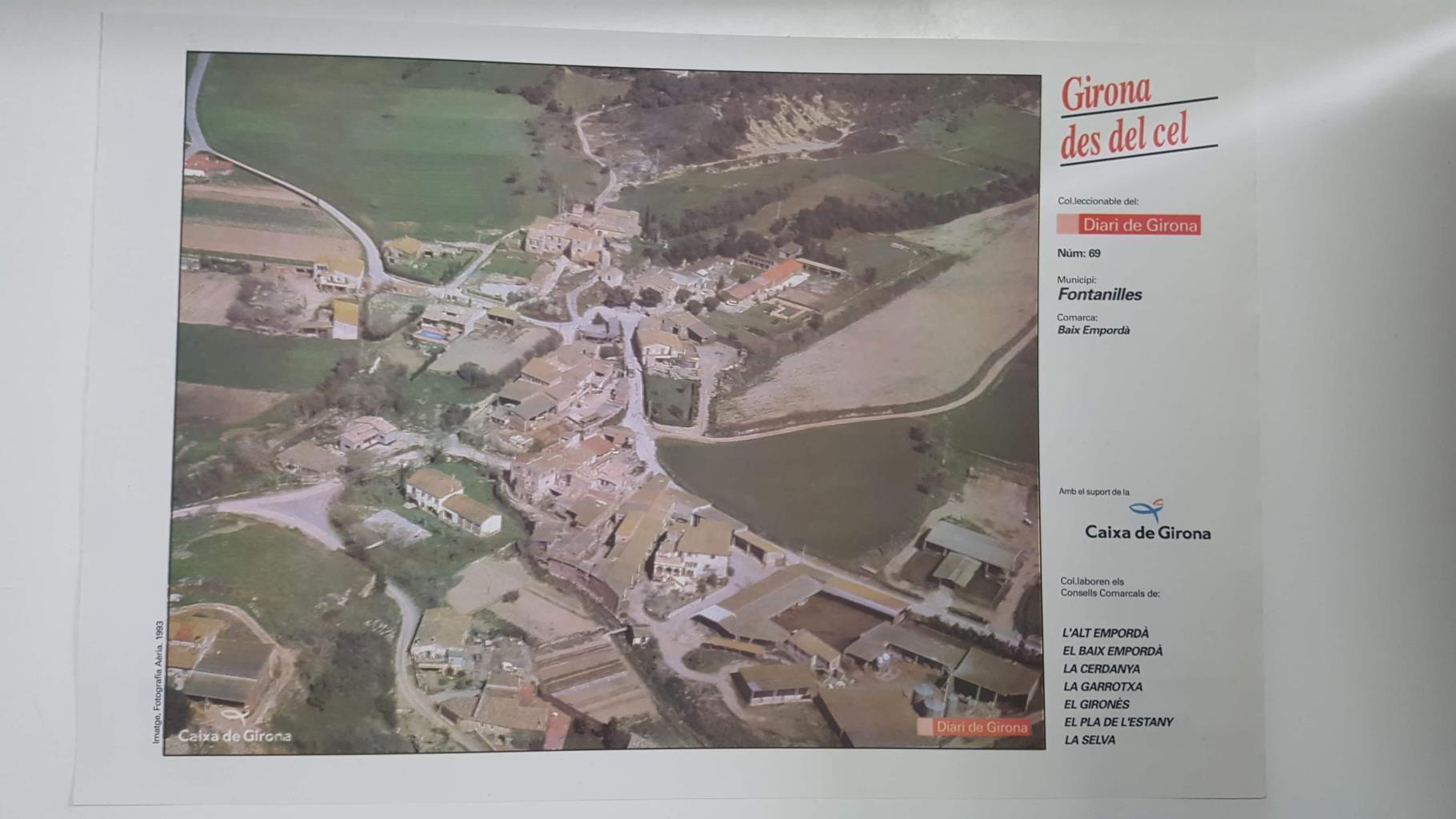 Lamina num 69 Girona des del cel: Municipi Fontanilles (Comarca Baix Empordà - Girona)