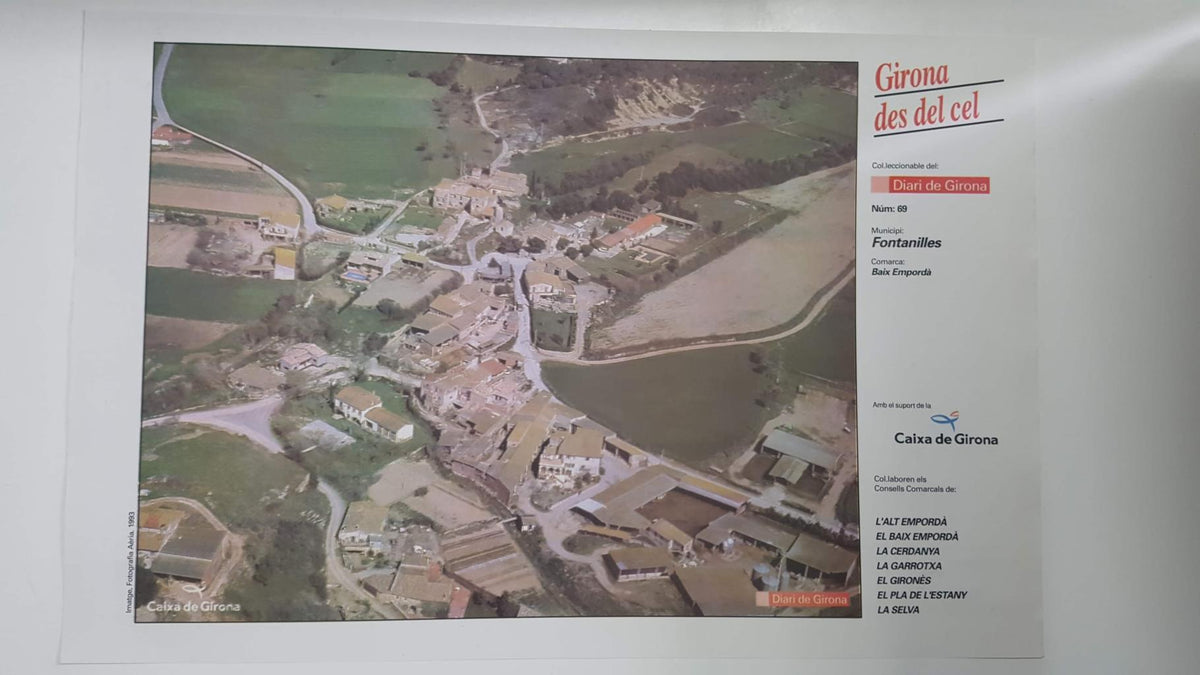 Lamina num 69 Girona des del cel: Municipi Fontanilles (Comarca Baix Empordà - Girona)