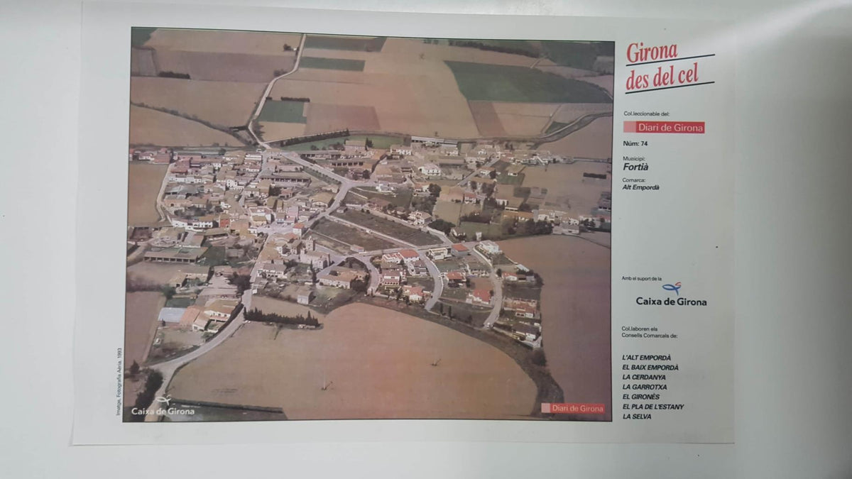 Lamina num 74 Girona des del cel: Municipi Fortià (Comarca Alt Empordà - Girona)