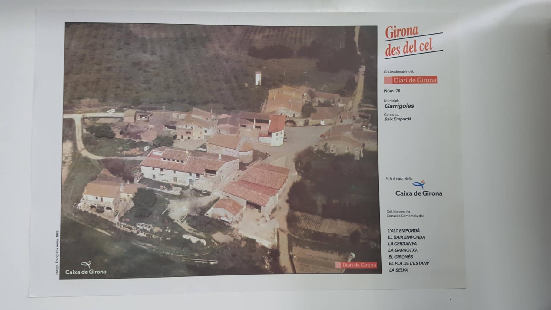 Lamina num 76 Girona des del cel: Municipi Garrigoles (Comarca Baix Empordà - Girona)