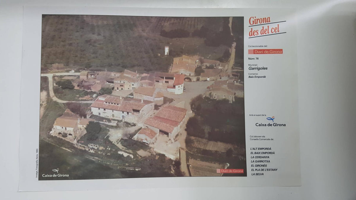 Lamina num 76 Girona des del cel: Municipi Garrigoles (Comarca Baix Empordà - Girona)