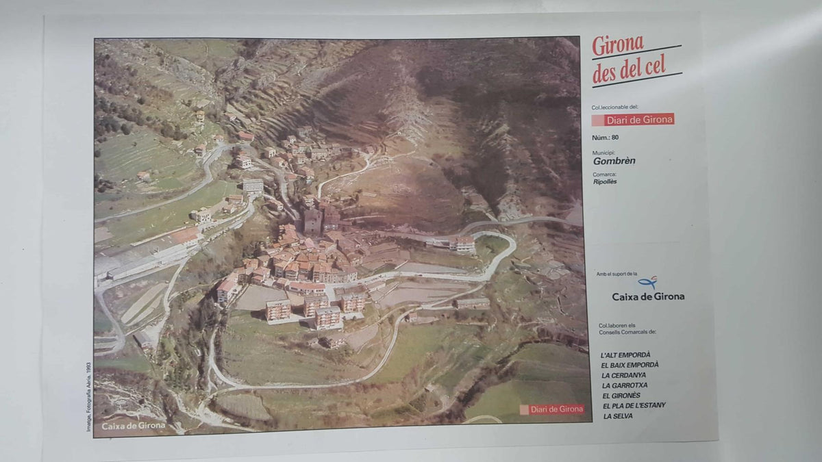 Lamina num 80 Girona des del cel: Municipi Gombrèn (Comarca Ripollès - Girona)