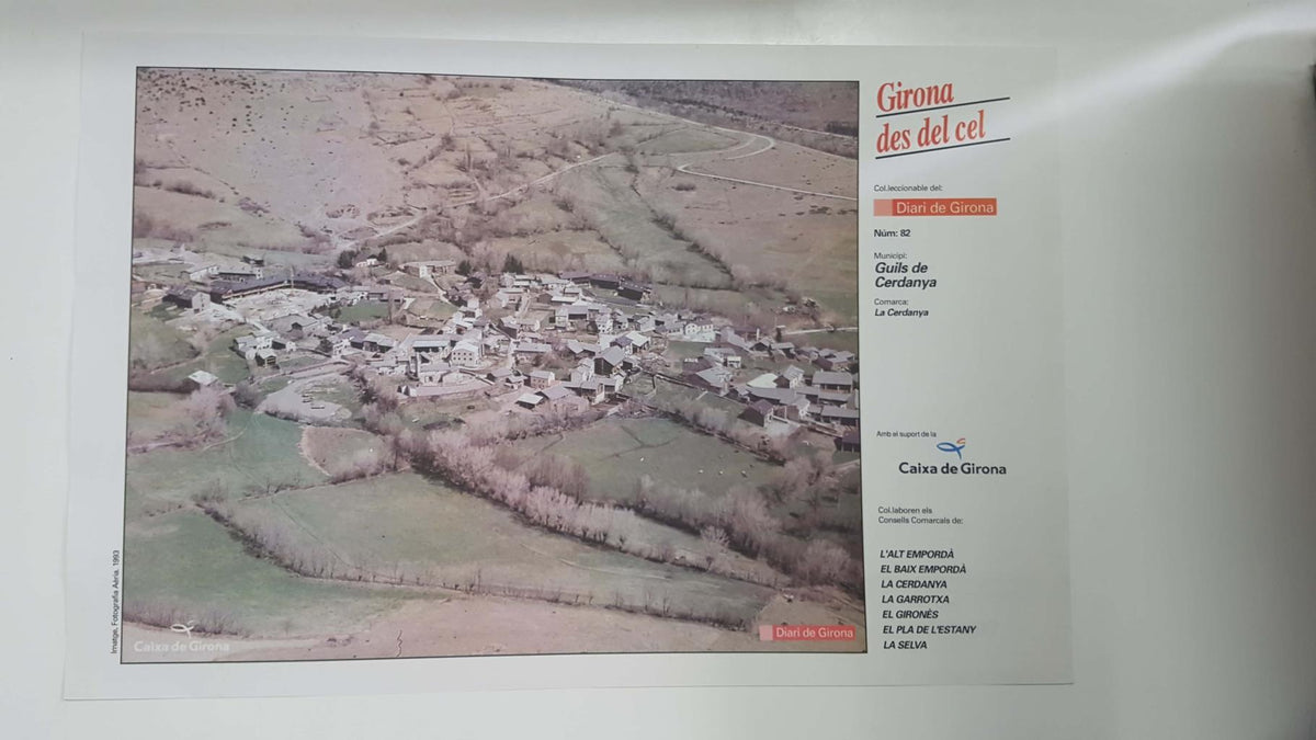 Lamina num 82 Girona des del cel: Municipi Guils de Cerdenya (Comarca La Cerdenya - Girona)