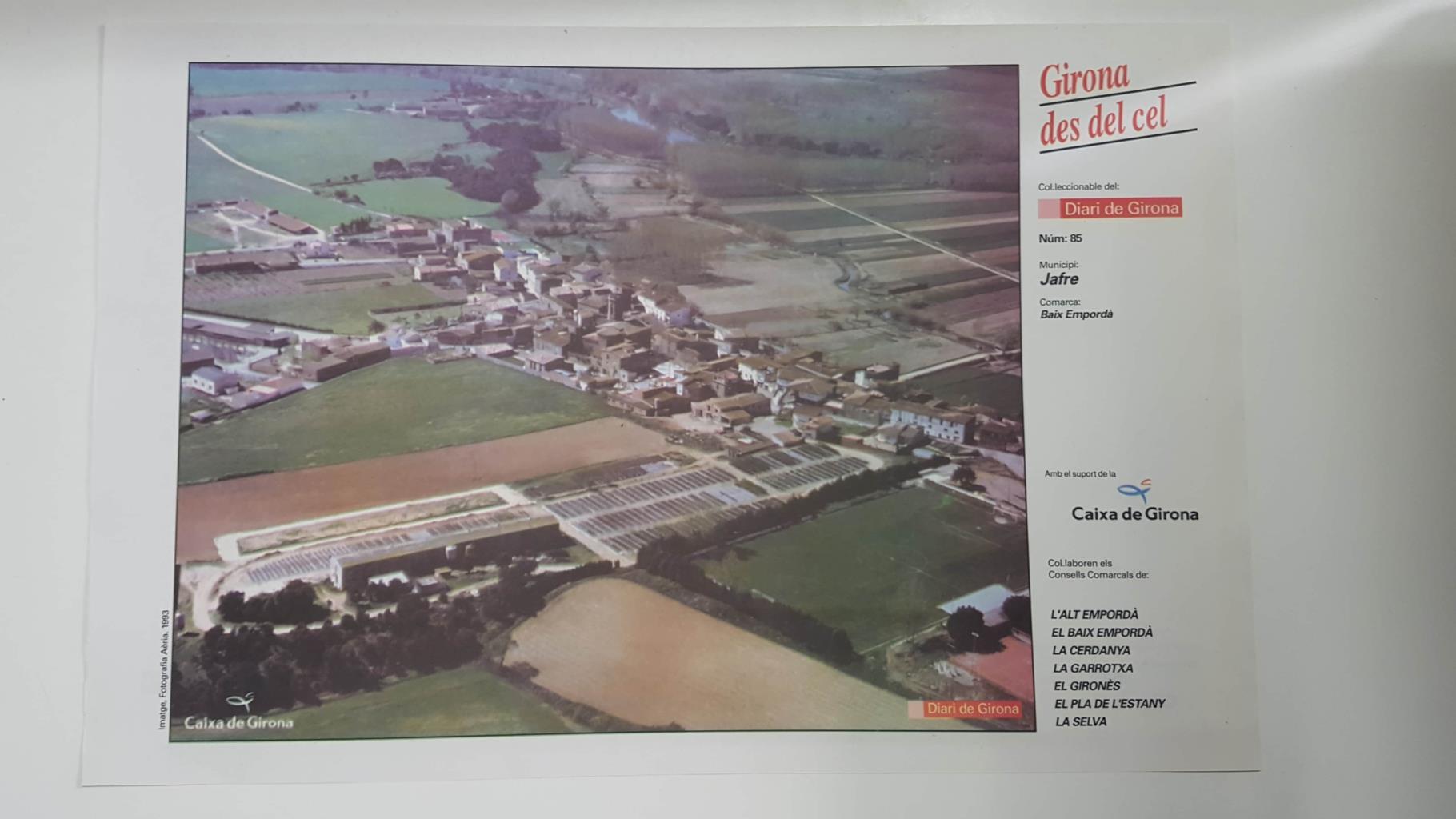 Lamina num 85 Girona des del cel: Municipi Jafre (Comarca Baix Empordà - Girona)
